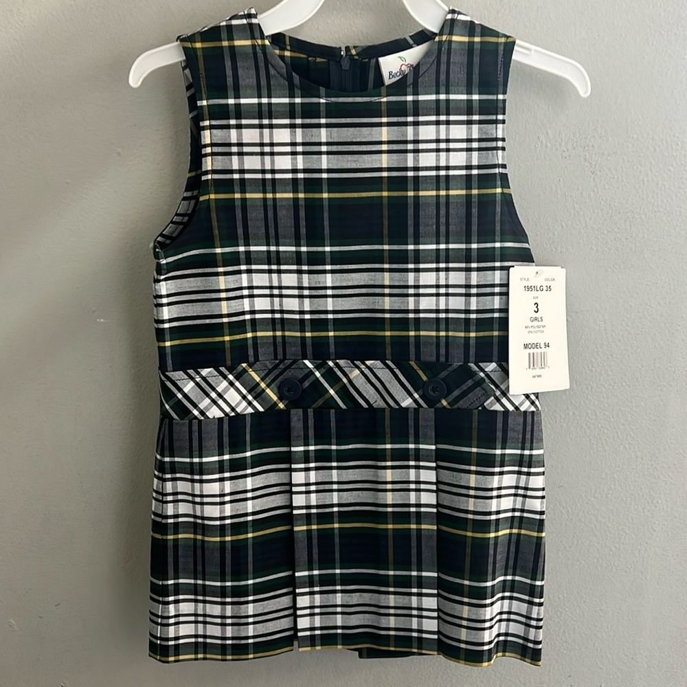 Girls Becky Thatcher Plaid jumper